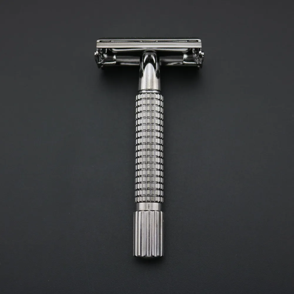 WEISHI Double Edge Classic Safety Razor Copper alloy Pearl black 9306C Top quality Simple packing LOT NEW3737223