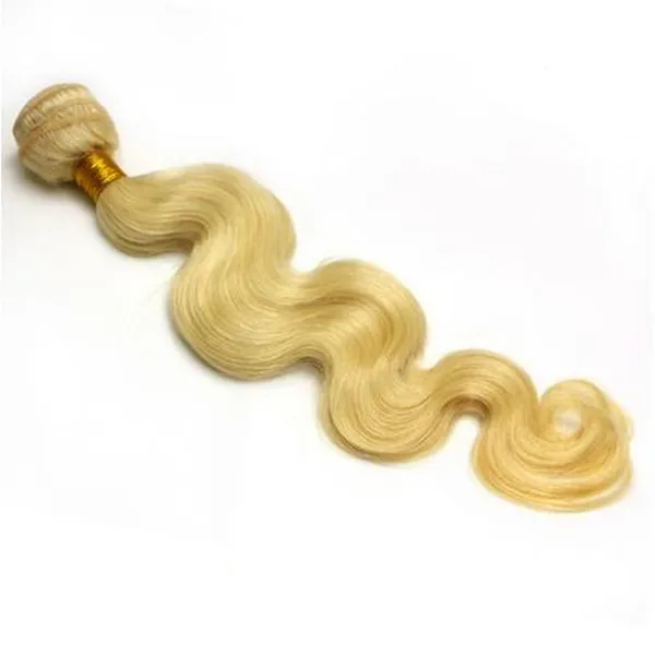 16 '' -24 '' Körperwelle Blonde haare schuss, 50 gr / pcs/ 7A Peruanische / brasilianische / indische / Malaysische Remy Menschenhaar,