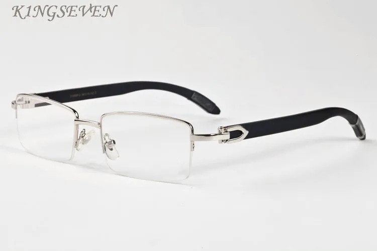 деревянные очки новых мод рога буйвол очки для женщин моды Мужских Frame солнцезащитных очков черных коричневых прозрачных линзами спортивных мужских солнцезащитных очков