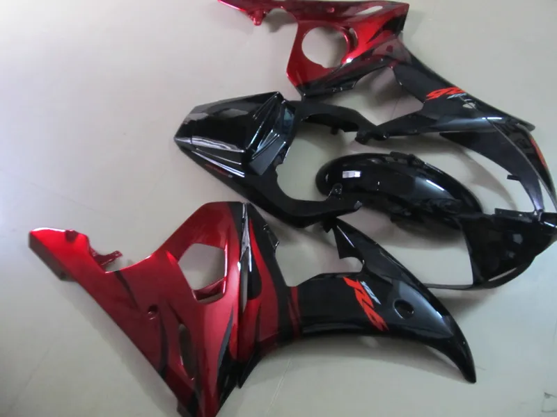 Motorcycle fairing kit for Yamaha YZF R6 03 04 05 wine red black fairings set YZF R6 2003-2005 OT06