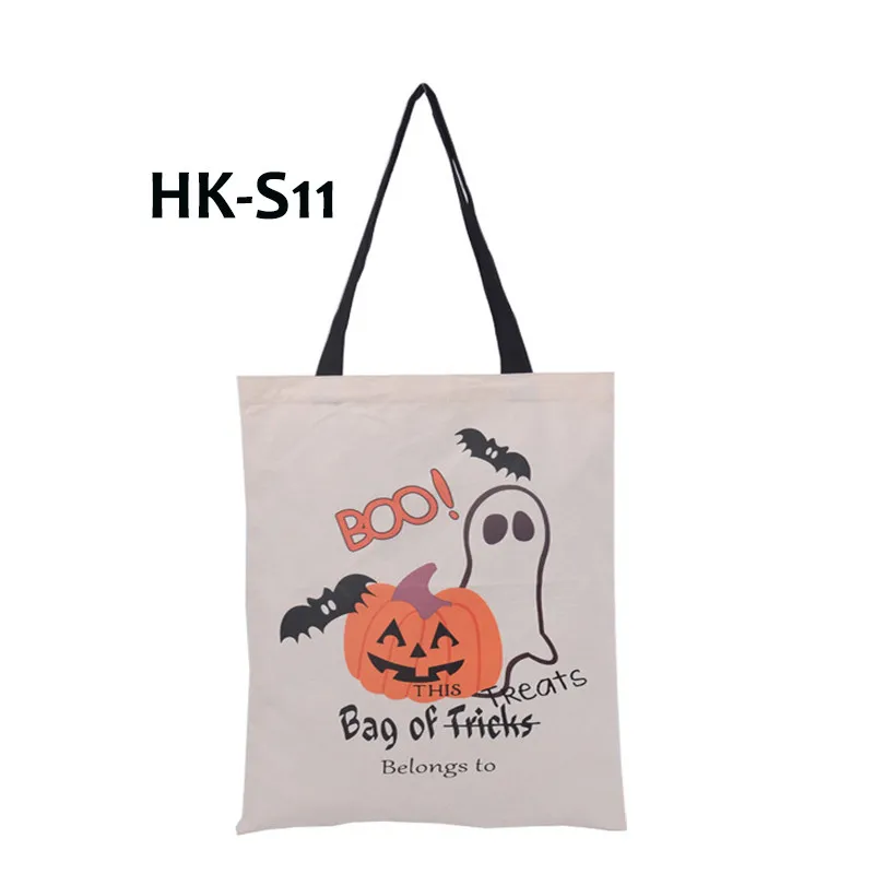 Halloween Geschenken Sack Tassen Pompoen Devil Handtassen Candy Gift Tassen Cartoon Canvas Tote Herbruikbare Spider Print Schoudertas Z17095