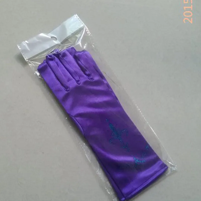 Nouveauté enfants imprimer gants de fête Cosplay princesse gants costumes robes danse scène gants cadeaux de noël L24cm HHG011920047