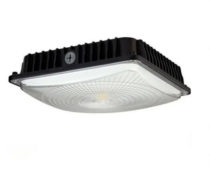 UL DLC Onaylı 45 W 70 W LED Gölgelik Işık Endüstriyel Fabrika Led Yüksek Defne Işık Benzin Istasyonu Lambası Depo Lamba 5000 K AC 100-277 V MYY