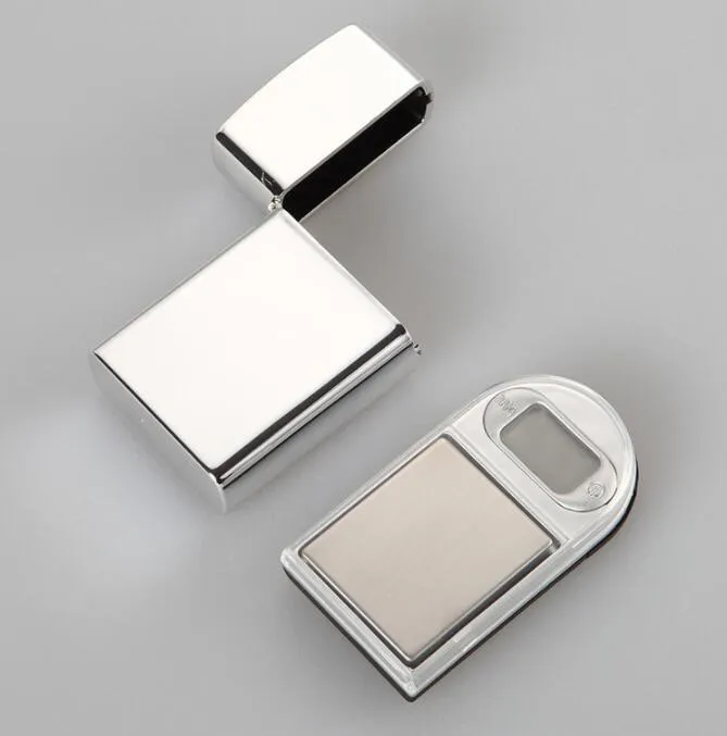 Mini échelle de type briquet de poche numérique LCD bijoux or diamant balance électronique avec rétro-éclairage 100g/0.01 200g/0.01 en stock 20 pièces