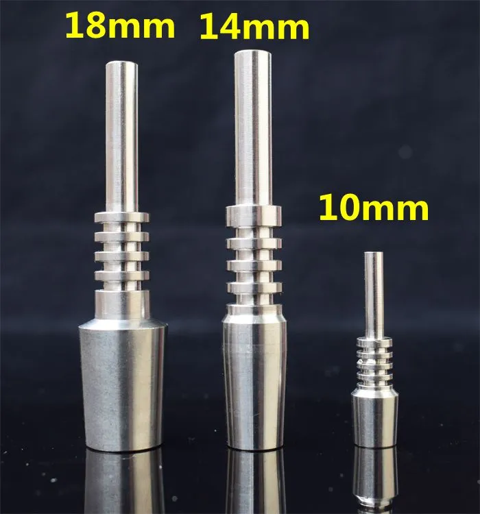 1 ADET Titanyum Ucu Mini Mikro NC Kiti Domeless Titanyum Tırnak 10mm 14mm 18mm GR2 Ters Tırnak Sınıf 2 Ti Bong Cam bong için