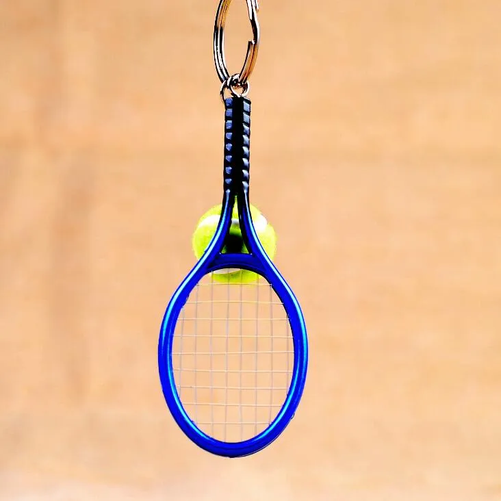 Mini tênis raquete chave titular criativo personalidade publicidade campanha publicidade pequeno presentes kr158 chaveiros ordem de mistura 20 peças muito
