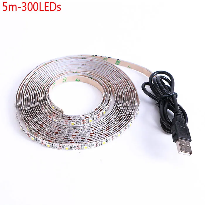 5V DC 300 LED 5M 3528 SMD RGB LED-sträng Super Bright LED-remsa med Retail Box icke-vattentät också till salu