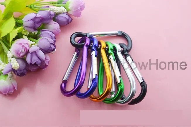 Large Carabiner Keyrings Key Chain Outdoor Sports Camp Snap Clip Hook Keychains Hiking Aluminum Metal Stainless Steel Hiking Campi4093351