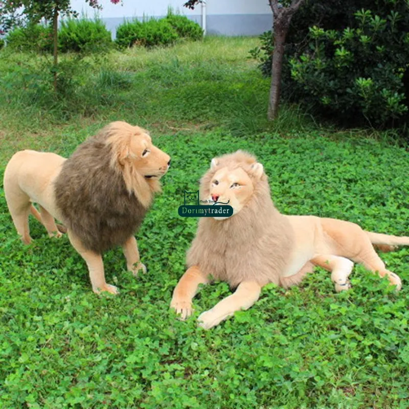 Dorimytrader 51inch 130cm Lion Hyena Stuffed Animal Realistic Simulation Animal For Home Decoration Photography Props And Kids Gifts DY60767 From Dorimytrader 100.27 DHgate.Com