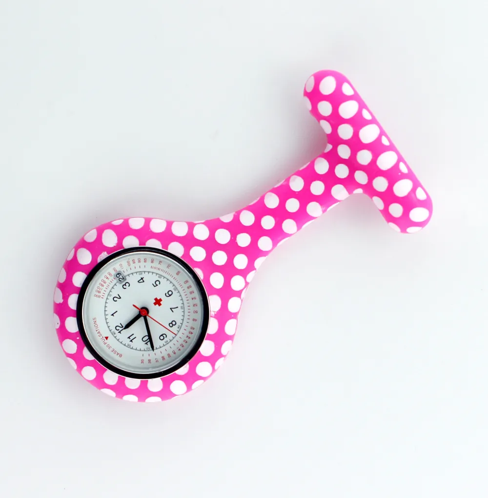 Dots Silicone Nurse Watch Calendar Fob pocket medical gift for nurse doctor hospital watches accept OEM service ALK VISON