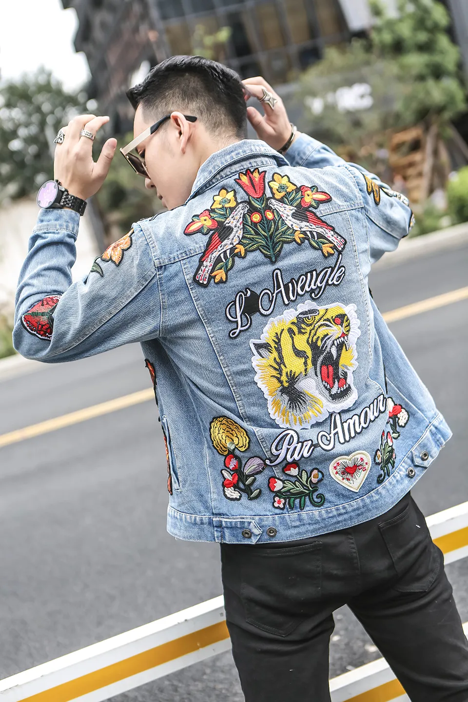 Acquistare 2017 Ricamo Tigre Banda Hip Hop Denim Jean Giacche Uomo Donna  Moda Bomber Uomo Giacca Da Uomo Giacca A Vento Streetwear Coppie Vestito  Economico | Consegna Veloce E Qualità | It.Dhgate