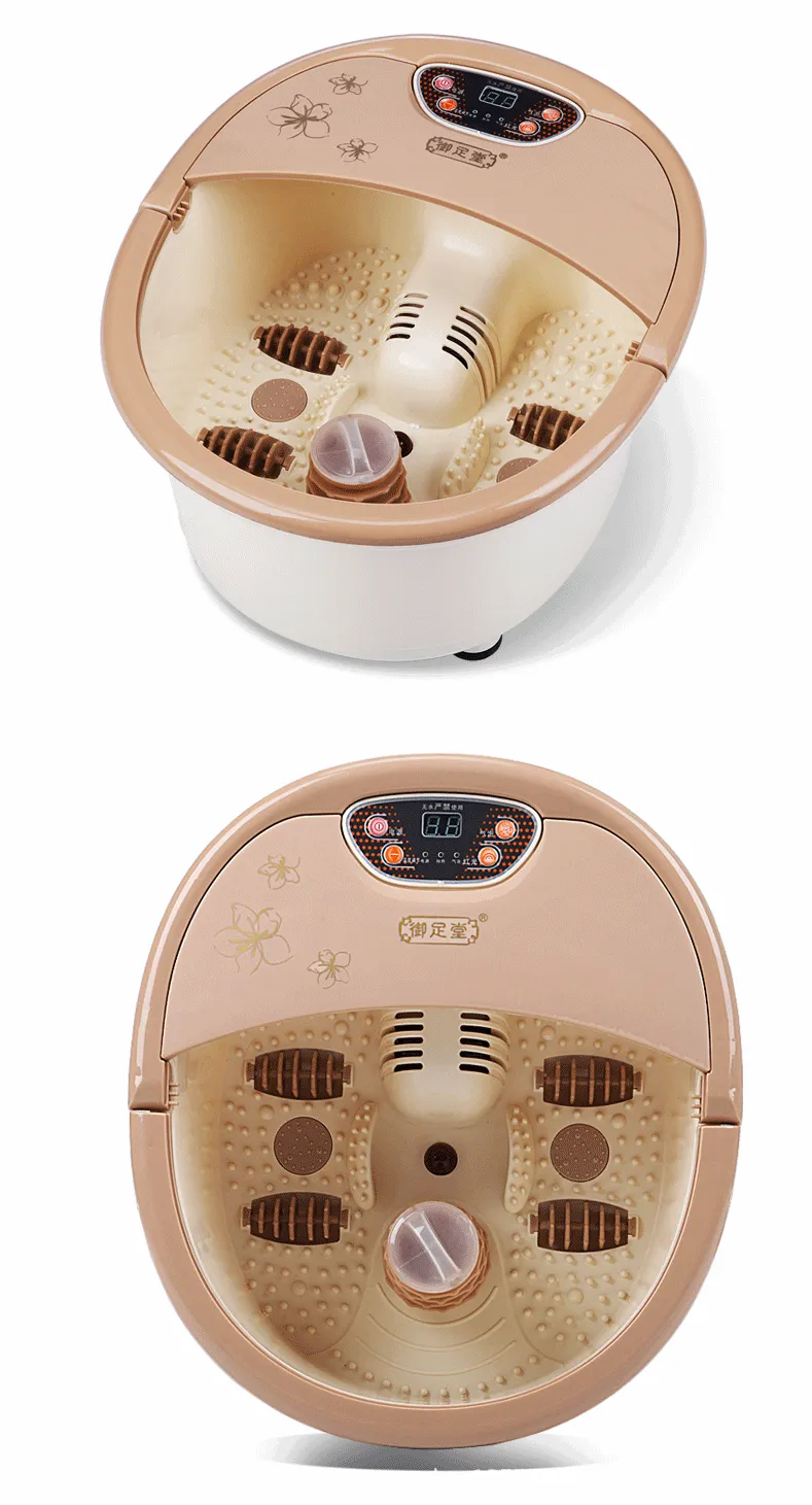 Foot Spa Bath Massager Portable Heat Temperature Pedicure Vibration Bubbles