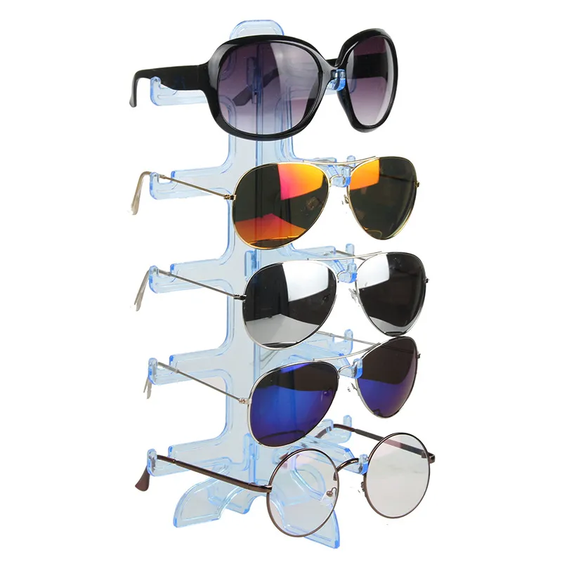 Support de lunettes de soleil à la mode, cinq paires, support de lunettes de soleil, organisateur domestique, support de lunettes de soleil pour hommes et femmes, présentoir d'étagère
