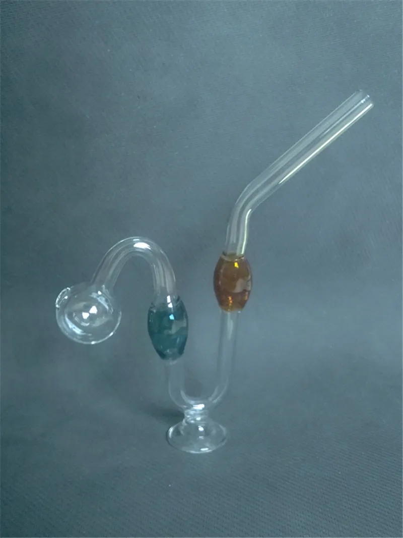 Tuyaux de verre Snakelike coloré Bong Builes d'huile 20cm Big épais Pyrex Tobacco Tabac Tuyaux d'eau pour tabagisme Tuyauhs Tuyau avec base