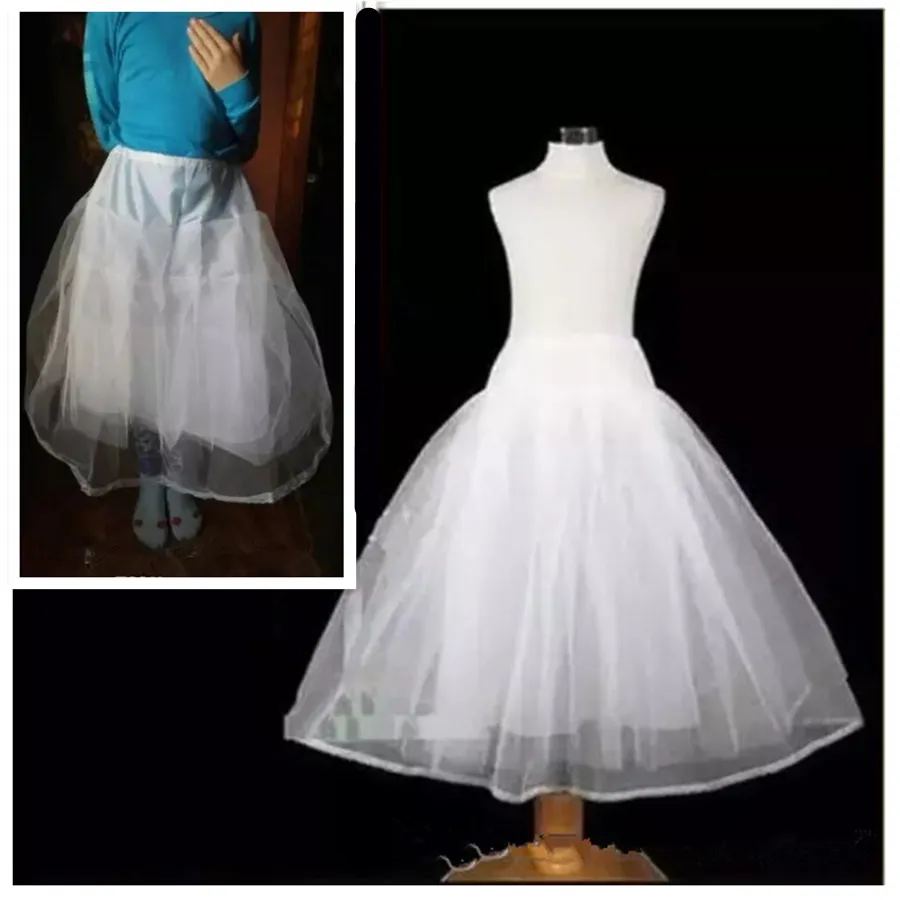 Long Children Crinoline Little Girl Petticoat Underskirt Crinoline Slip