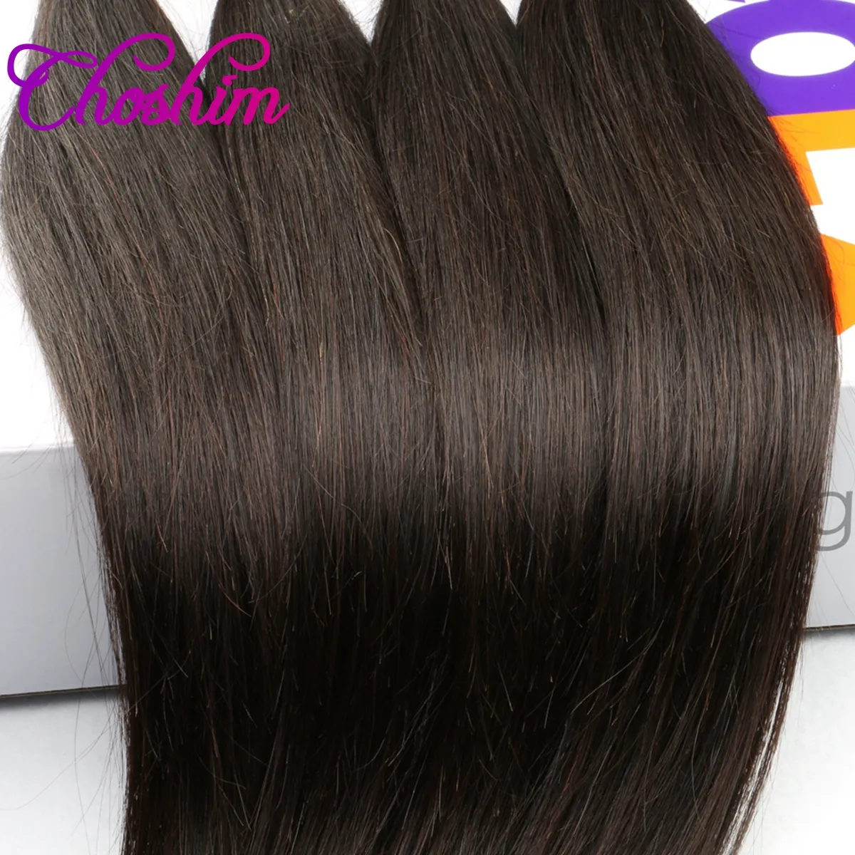 Choshim Kulak Dantel Ön 3or4 Demetleri ile Brezilyalı Remy Saç 13 * 4 Üst Dantel Frontal Hairline Dantel Frontal Bebek Saç ile 10A