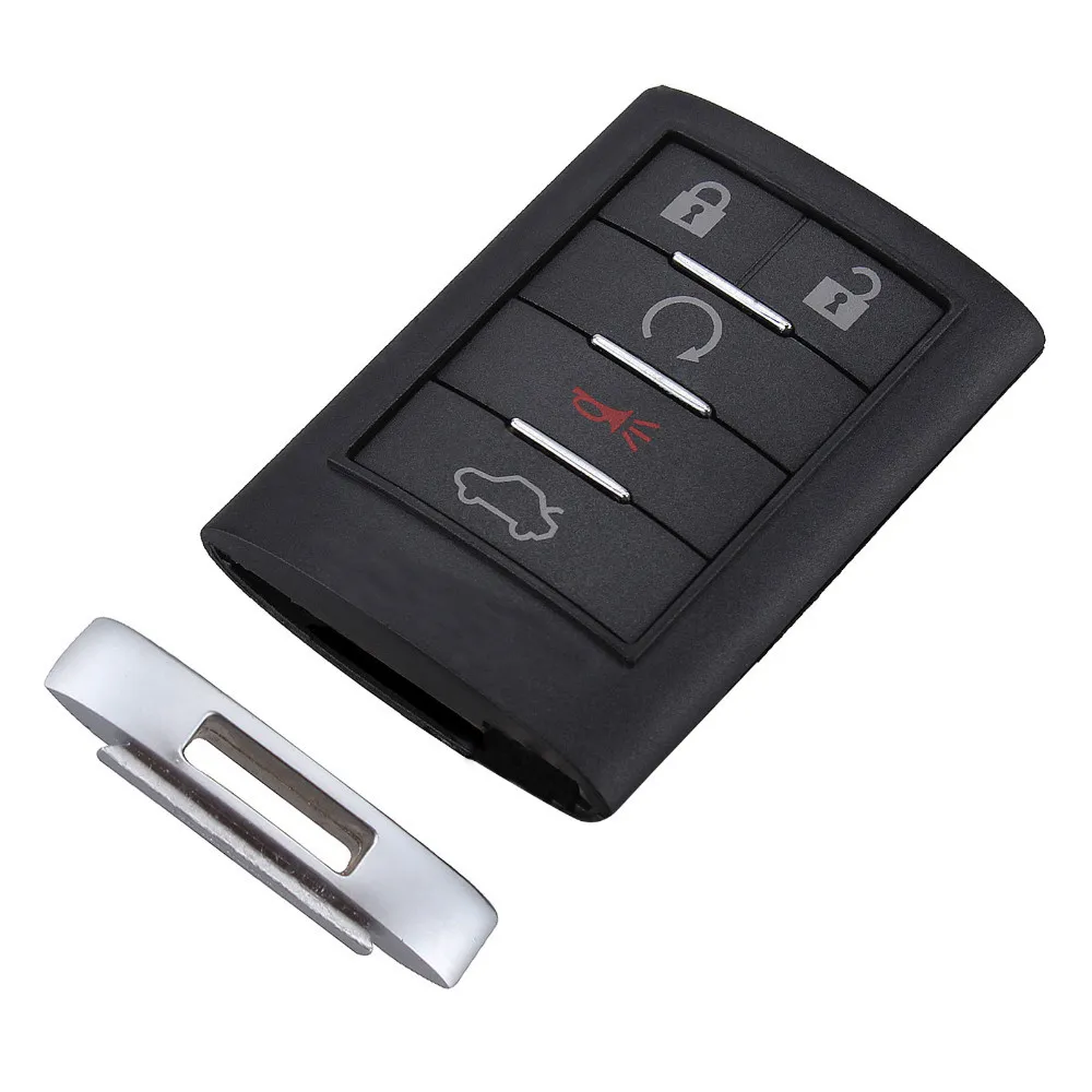 Garantiert 100 für Cadillac 5 Tasten Ersatz Smart Remote Key Case Eintrag FOB Key Shell Car Styling Cover 257i