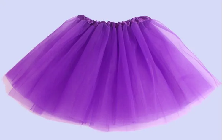 2015 kız 14 şeker renk çocuklar bale etek 3 katmanlar balo Kek etekler tutu pettiskirt Net iplik sequins dans tutu etekler 300 ADET