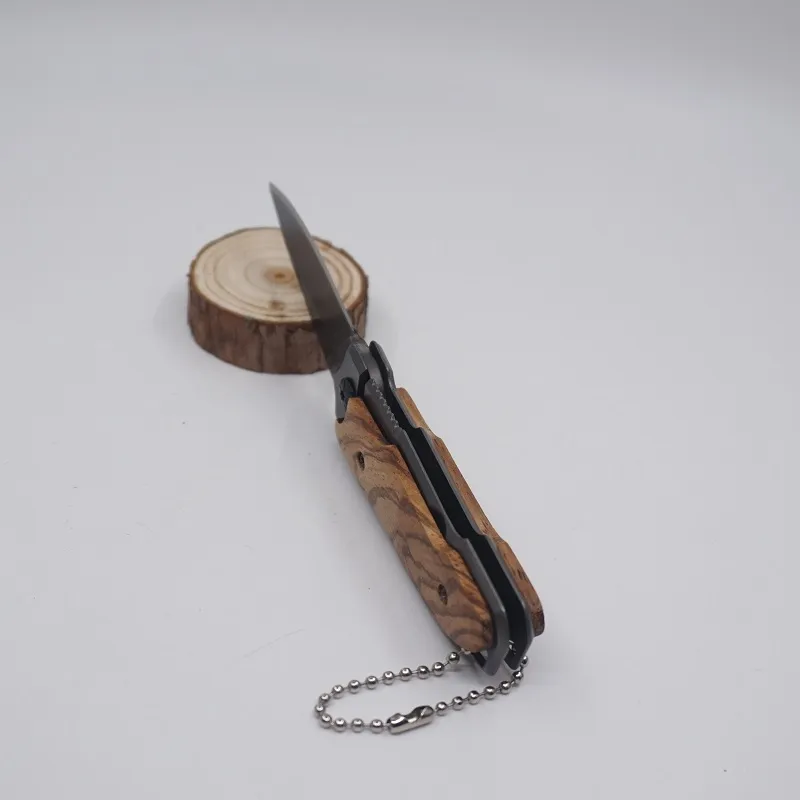 Coltello tascabile pieghevole X18 Coltelli da sopravvivenza di salvataggio da campeggio 3cr13 56HRC Coltello con manico in legno Coltelli da esterno EDC Coltelli Miglior regalo