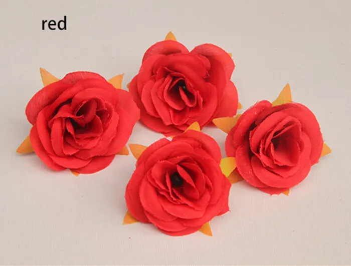 dia:4.5cm/1.77inch 50PCS wholesale emulational silk small rose flower head for home,garden,wedding,or wall ornament decoration