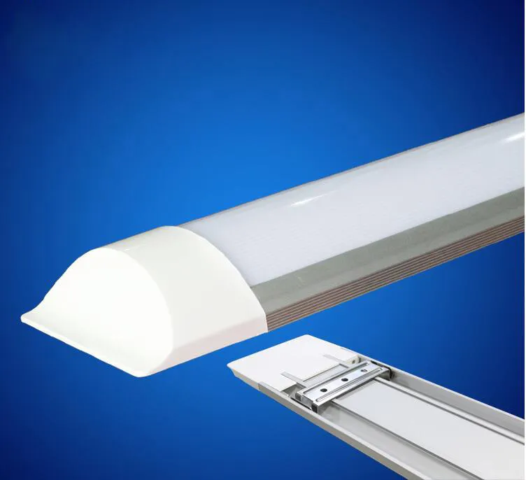 Gratis verzending LED Tri-prope Light Batten Tube 4FT 36W Explosiebestendige LED buislichten Vervang fluorescerend licht armatuur plafond