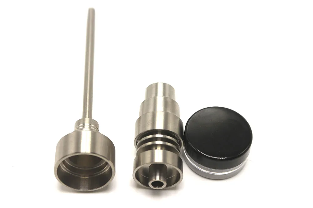 Healthy_Cigarette Smoking Bong Tool Set 10/14/18mm Male Female Titanium Nail Carb Cap SS Dabber Silicon Jar Dab Rigs Ash Catcher Bongs Tools