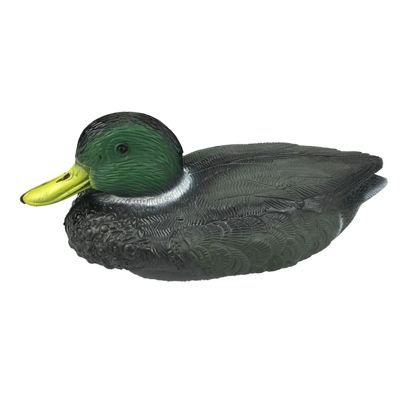 Tourbon Vivid Carved Plastic Mallard Male Duck Decoent Ornament Målade 3D Animal Bait Hunt Accessories8133911