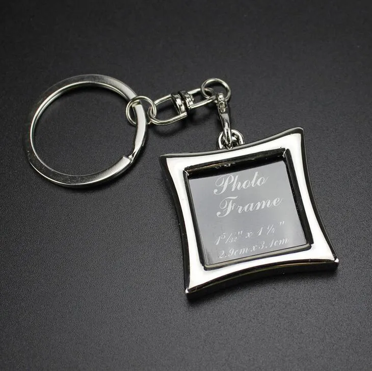 Hot sale Creative couple picture frame personality love key chain photo key ring customization KR013 Keychains a 