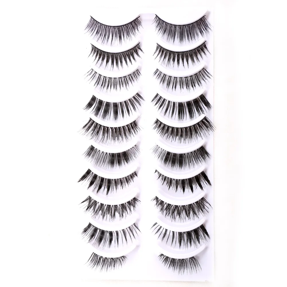 Quality Fiber Hand-made Natural Looking Thick Soft False Eyelashes Bella Hair 10 Different Styles