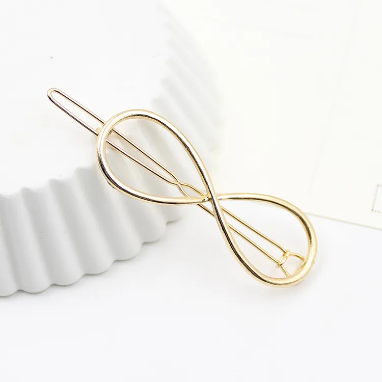 1 STÜCK Frauen Unendlichkeit Gold Haarspange Haarnadel Haarspange Haarschmuck Stirnband Haarschmuck Perfektes Geschenk für die Dame