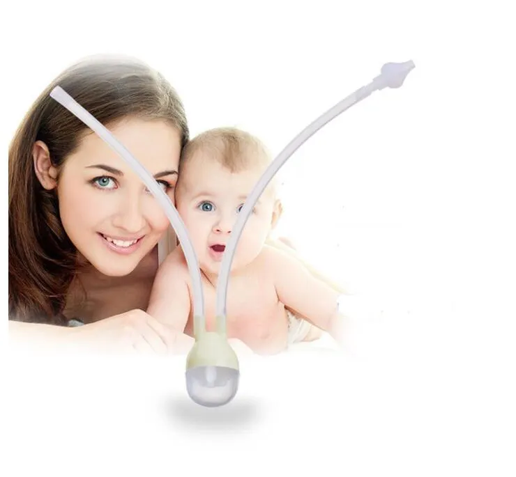 Het nyfödda barnsäkerhet näsa renare vakuum sug nasal aspirator nasal snot nose cleaner baby care