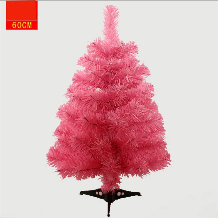 Partihandel 60cm300cm Ny jul jul dekoration träd konstgjorda simulering julgranar rosa stil träd fest bröllop leveranser