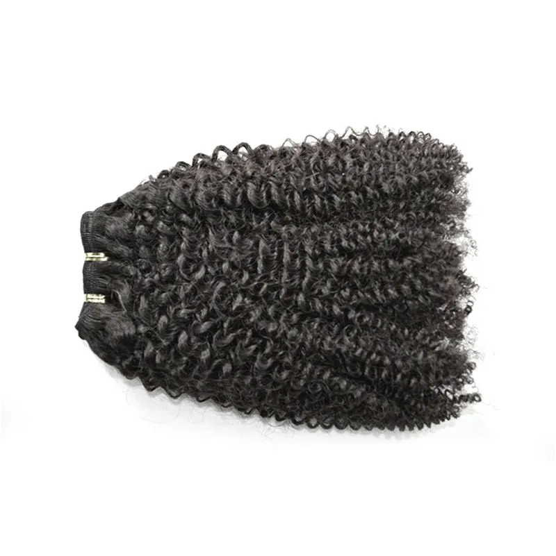 Brasilianska Curly Hair Weave 1pc Virgin Natural Afro Kinky Curly Hair Buntles G-Easy Hair