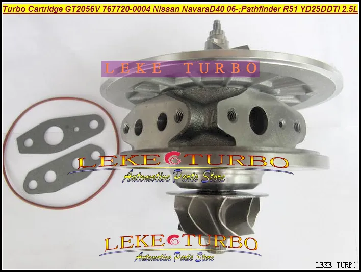 Turbo Cartridge CHRA GT2056V 767720-0004 14411-EB70C Turbocharger NISSAN Navara D40 2006- Pathfinder R51 YD25 YD25DDTi 2.5L (5)