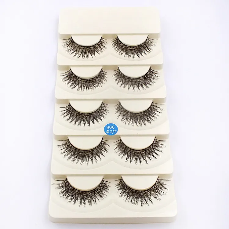 Soft Long Messy Cross Thick False Eyelashes Package boxes Beauty Tools Nautral 3D Handmade Lashes Quality Gurantee