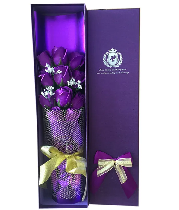 Cadeau Valentine mariage Savon Fleur Fête des Mères Rose Pétales Anniversaire Papier Savon Rose dans 1 boîte Choisissez la couleur