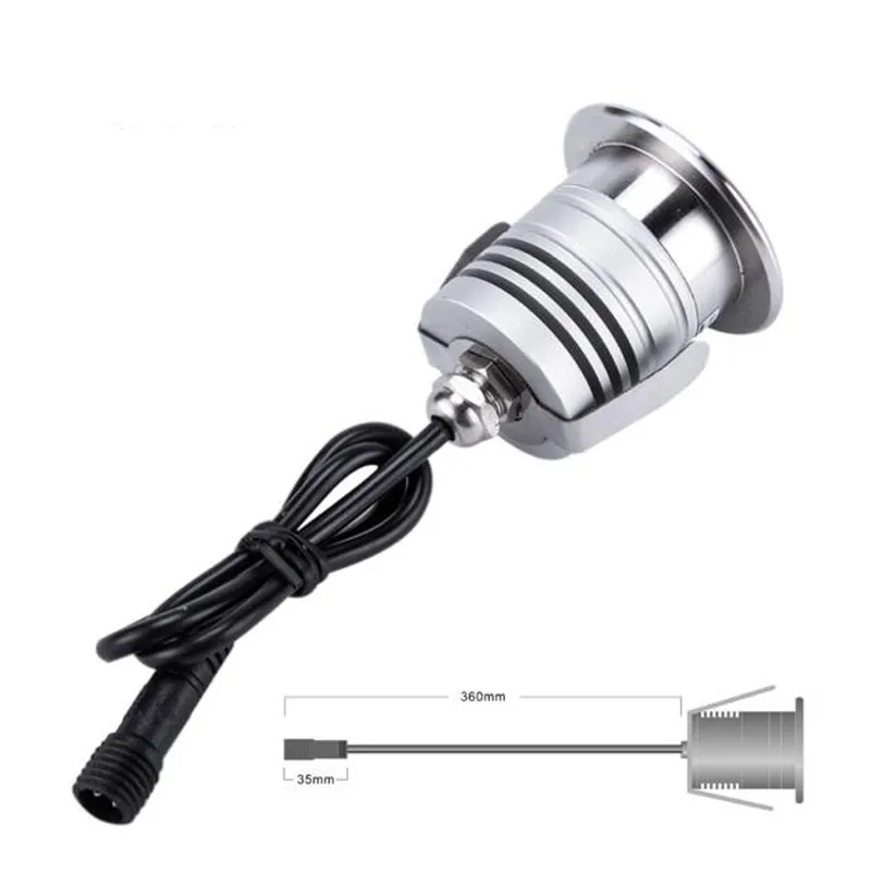 12 pièces IP68 étanche 3W LED lumière sous-marine DC12V24V piscine lumières extérieure lampe enterrée paysage éclairage3105946