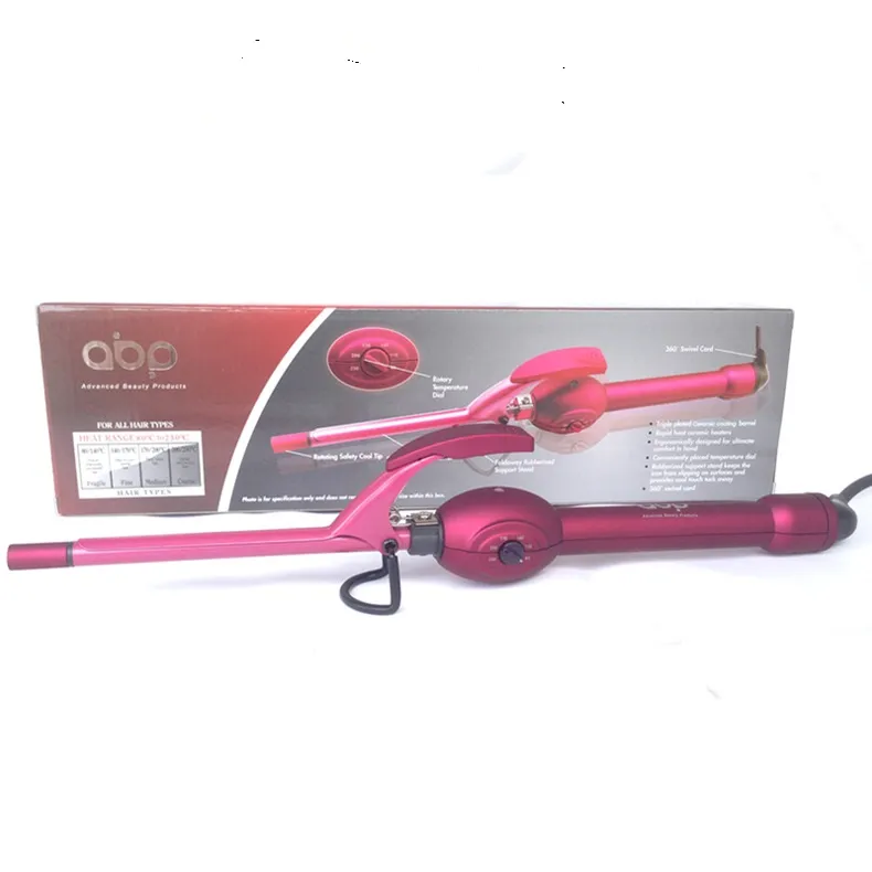 Professionele haarkrullen Curling Iron Ceramic Spiral Electric Waving Waver Roller Curling Iron Wand Tongs 9mm man Deepwave Cur6193737