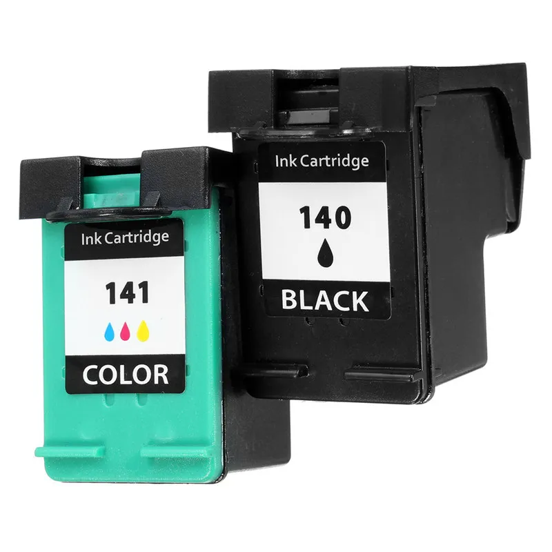 Freeshipping 2 stks / partij Inktcartridge voor HP 140 141 XL voor HP Deskjet 5363 D4263 Officejet 6413 J5783 J5783 J6413 C4283 C4343 C5283 D5363