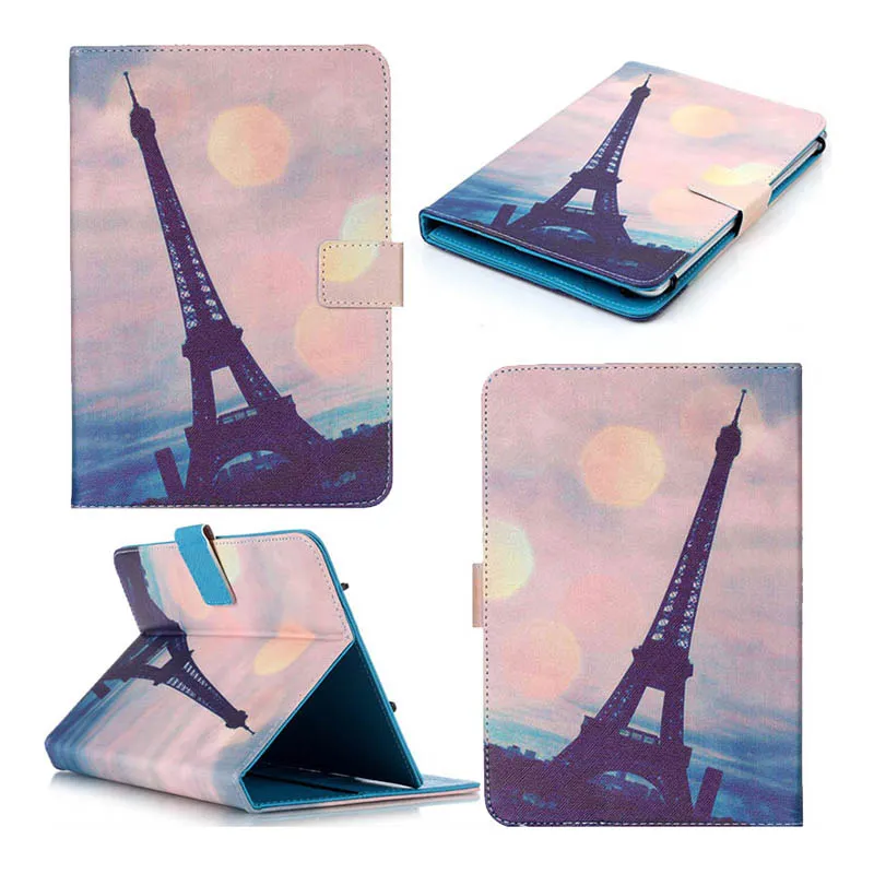 Svart öga Rör inte min dynta Effile Tower 7inch 10 tum Universal PU Folio Plånbok Läderfodral Tablet Protective Stand Cover Tablet Case