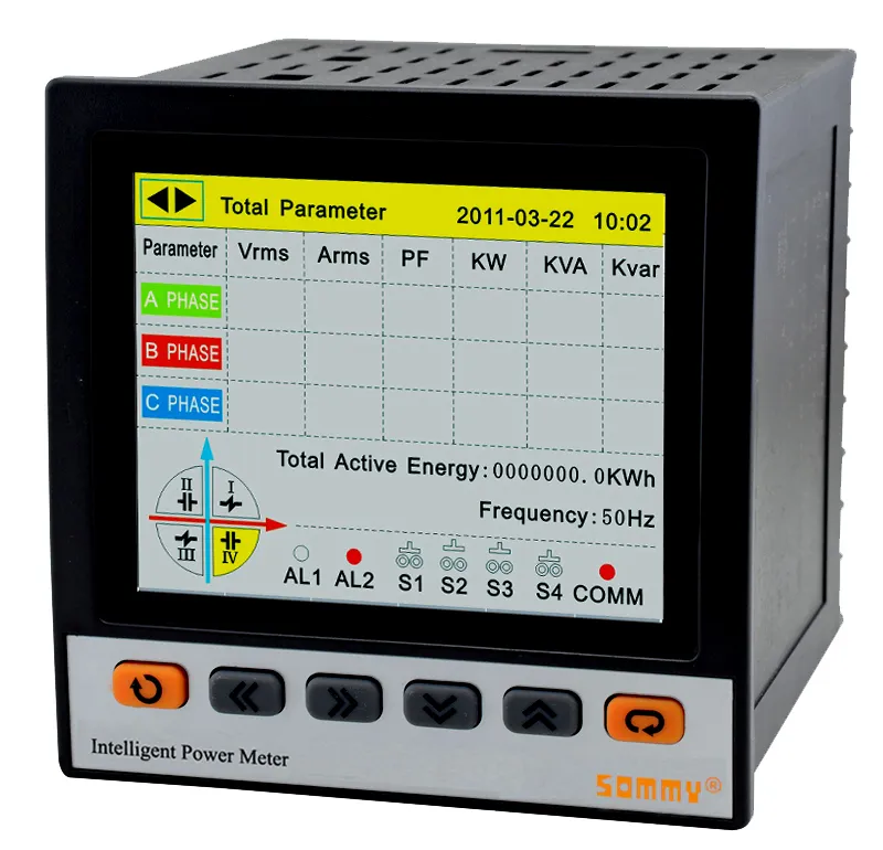 Freeshipping 3 Phase Electric Power Recorder with USB and SD port