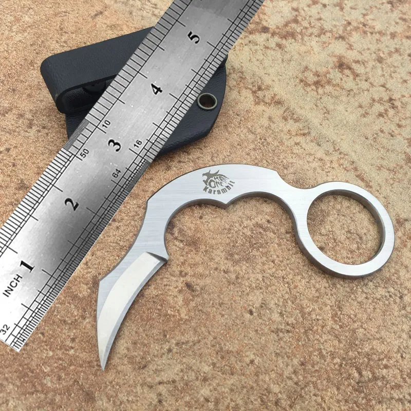 nuovo stile campeggio qualità speciale Outdoor Gear One Bee Sting Karambit Knife Mini Blade Edc D2 Coltello da sopravvivenza a lama fissa in acciaio Miglior regalo