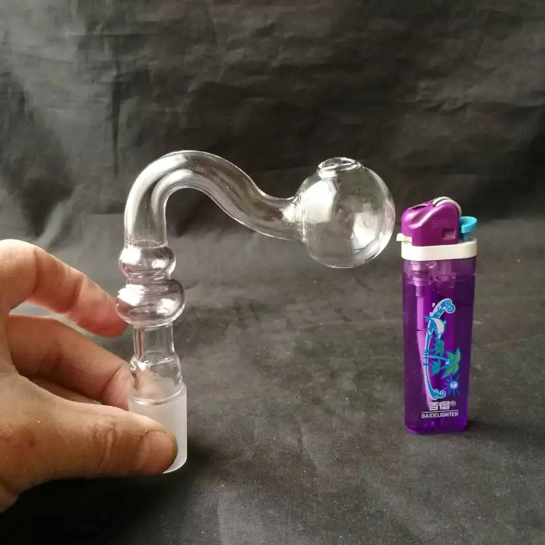 S Renkli Kabak Duman Pot Bongs Aksesuarları, Benzersiz Yağ Burner Cam Bongs Borular Su Borular Cam Boru Yağ Keçileri Damlalıklı Sigara İçme