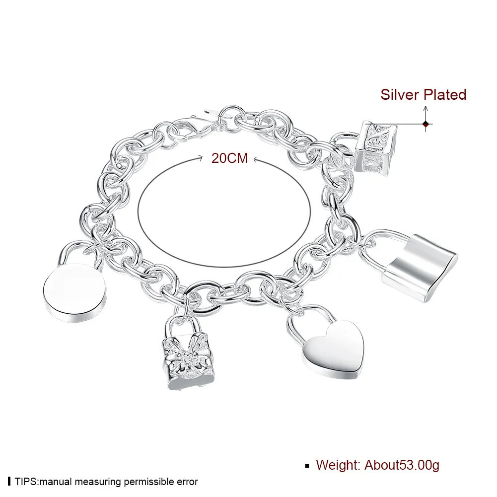 Бесплатная доставка Оптовая стерлингового серебра 925 покрытием Омаров Шарм браслеты LKNSPCH158