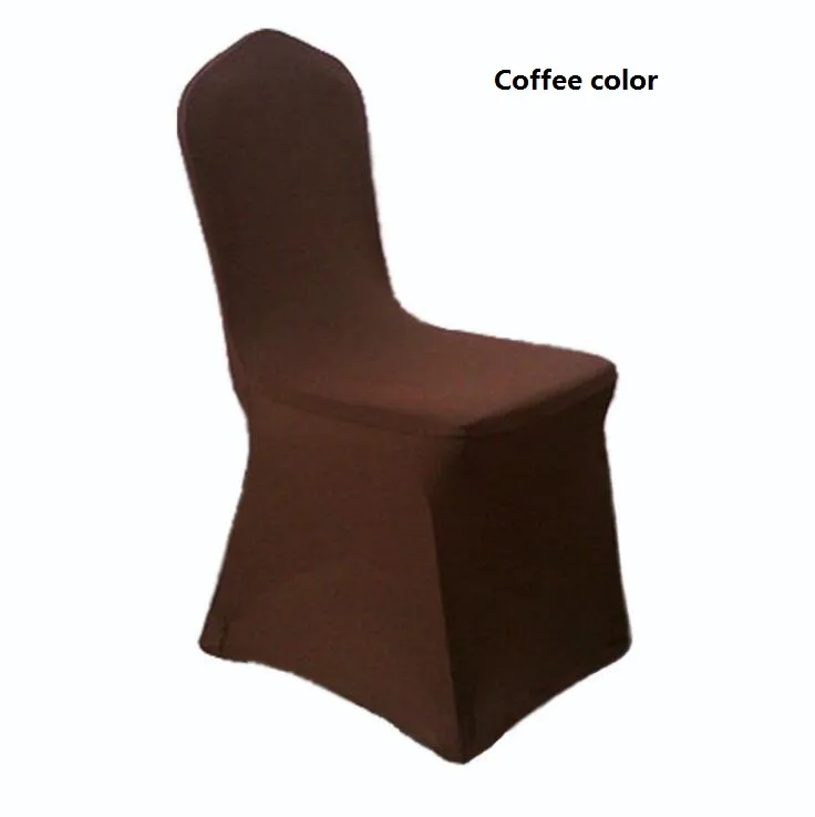 Wolesale chair cover wedding wedding pure color with thick white elastic high-end banquet chair cover WA0101