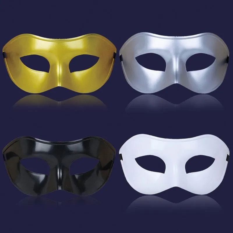 DHL Gratis Venetian Masquerade Masker för Halloween Masquerade Balls Mardi Gras Prom Dancing Party Half Eye Gold Silver Masks för män och kvinnor