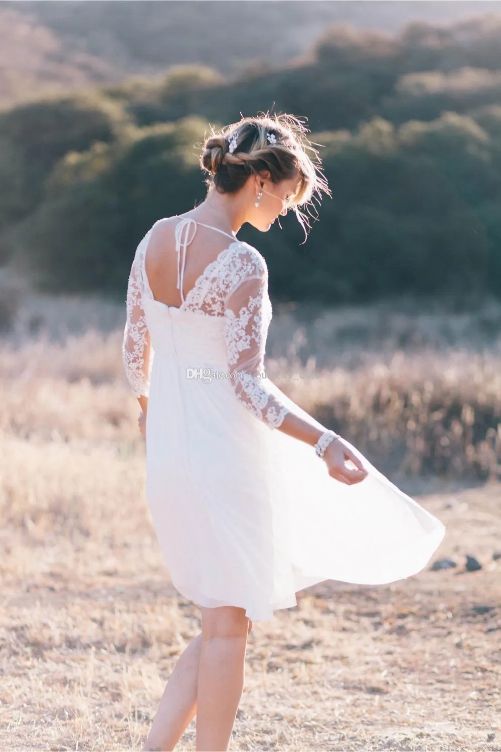 Short Bohemian Wedding Dresses