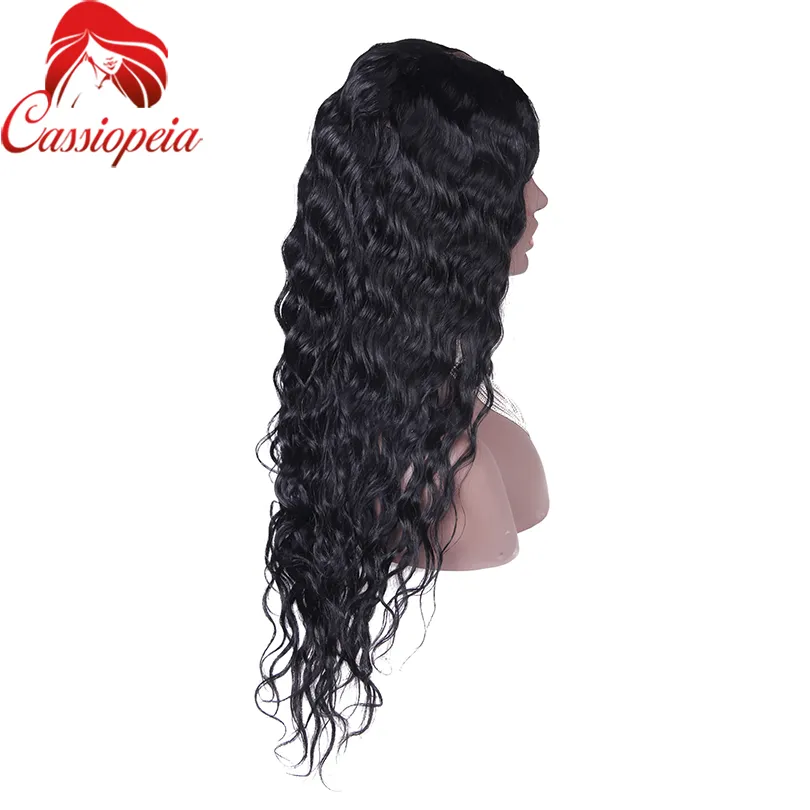 Full Lace Peruaanse Maagd Menselijk Haar Body Wave U Deel Pruiken voor Black Women Natural Hairline Middle Deel 2 