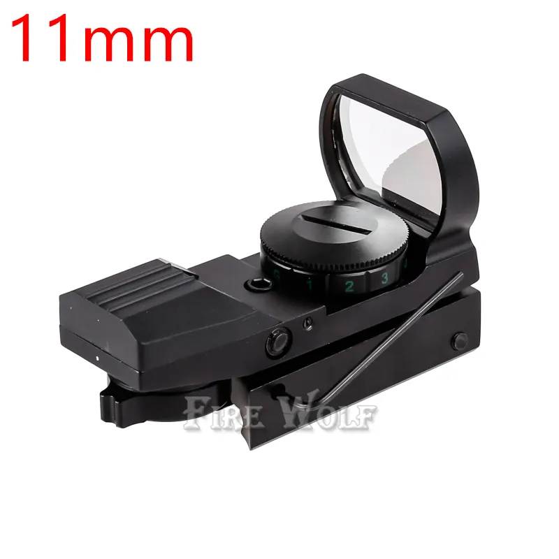 Fire Wolf Hunting Tactical 20mm eller 11mm Holographic 1x22x33 Reflex Red Green Dot Sight Scope for Hunting