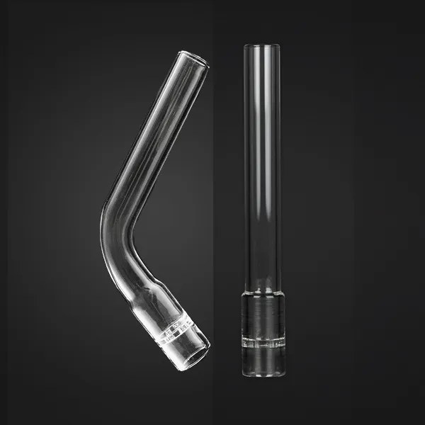 Ersättande Solo Glas Aroma Tube Rak Böjd Glasstam Munstycke Tube